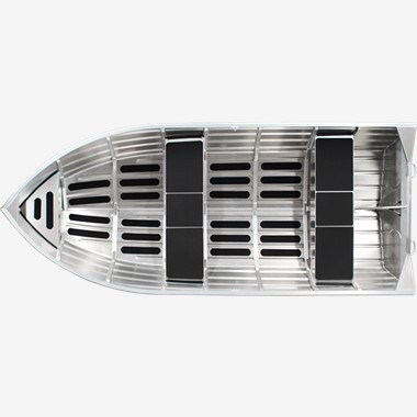 Alle svejset 14 fods aluminiumsbåd